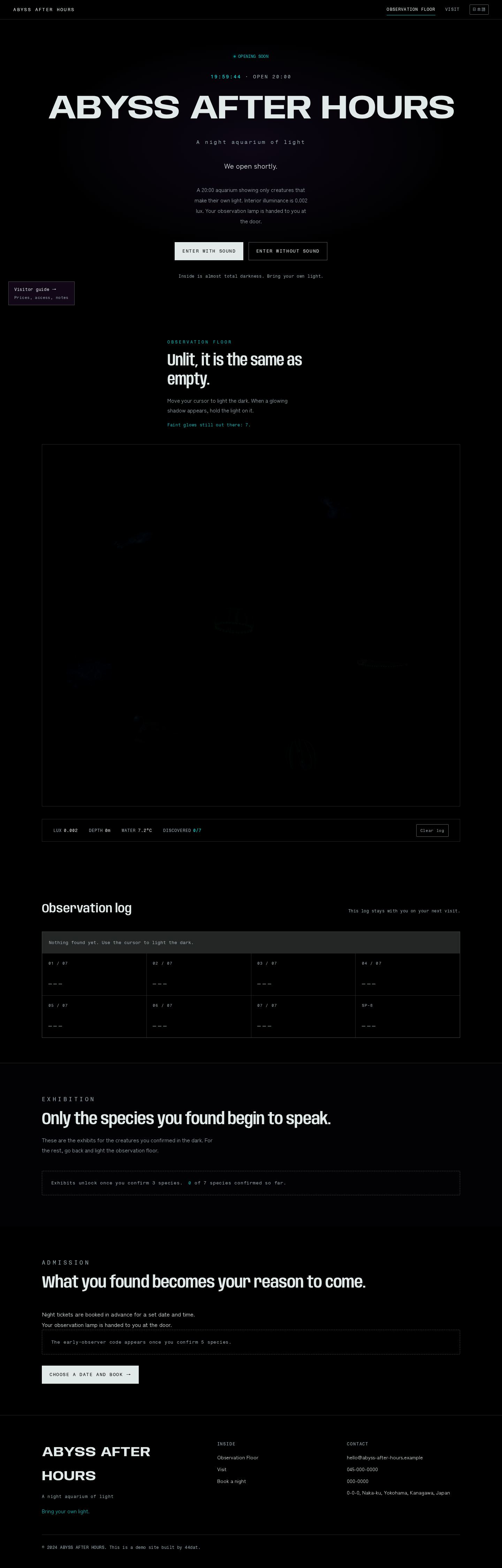ABYSS AFTER HOURS — full page