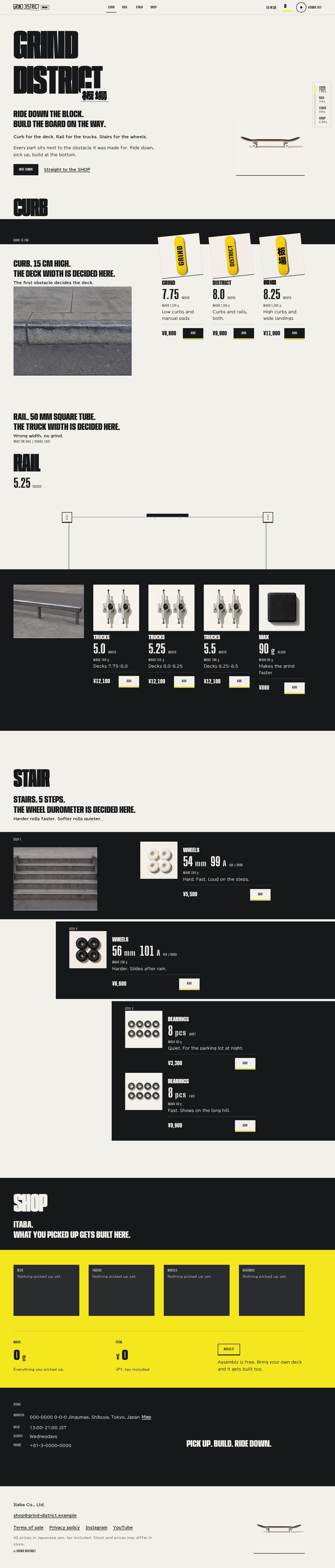 GRIND DISTRICT 板場 — full page